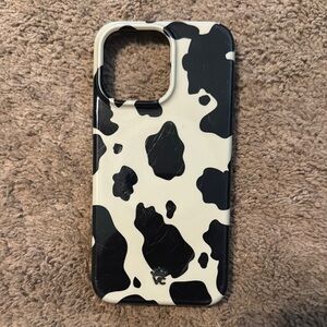 Velvet Caviar Black and White Cow Print iPhone Case